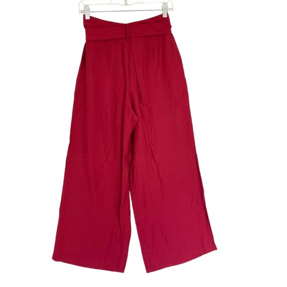 Anthropologie Maeve Wide Leg Belted Pants 0 - Picture 6 of 8